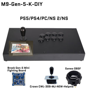 FightBox M9 Arcade Joystick FightStick Game Controller for PC/PS/XBOX/SWITCH