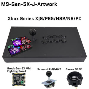 FightBox M9 Arcade Joystick FightStick Game Controller for PC/PS/XBOX/SWITCH