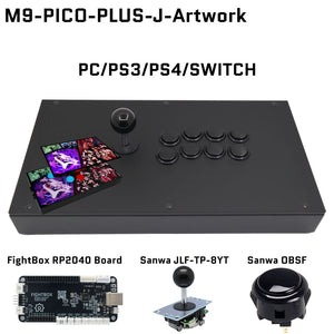 FightBox M9 Arcade Joystick FightStick Game Controller for PC/PS/XBOX/SWITCH