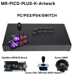 FightBox M9 Arcade Joystick FightStick Game Controller for PC/PS/XBOX/SWITCH