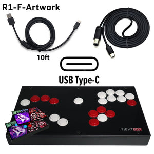 FightBox R1-F Arcade Game Mixed Analog Digital Controller