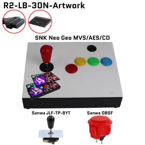 FightBox R2 Arcade Fight Stick Game Controller for SNK Neo Geo MVS/AES/CD