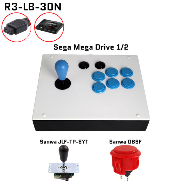 FightBox R3 Arcade Fight Stick Game Controller For Sega Mega Drive
