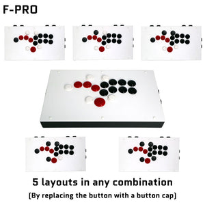 FightBox F-PRO All Button Leverless Arcade Game Controller for PC/PS/SWITCH