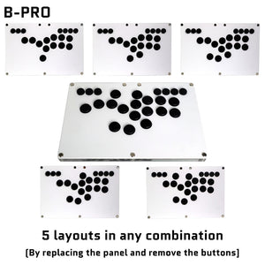 FightBox B-PRO All Button Leverless Arcade Game Controller for PC/PS/SWITCH