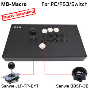 FightBox M8-Macro Arcade Game Controller For PC/PS3/SWITCH