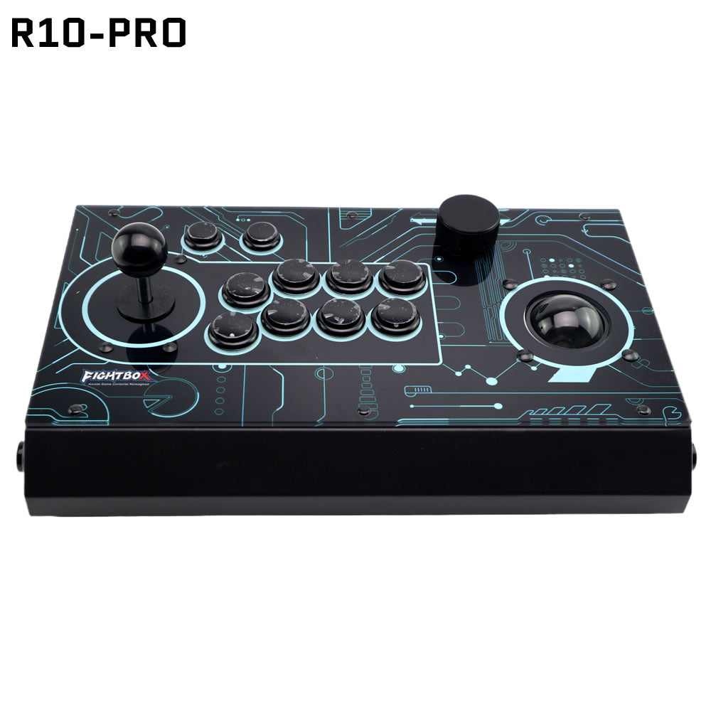 FightBox R10-PRO Arcade Fight Stick With Trackball&Spinner Retro Game ...