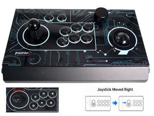 FightBox R10-PRO Arcade Fight Stick With Trackball&Spinner Retro
