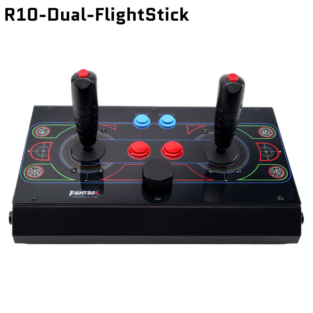Fightbox R10-Dual-FlightStick Dual Flight Stick With Spinner