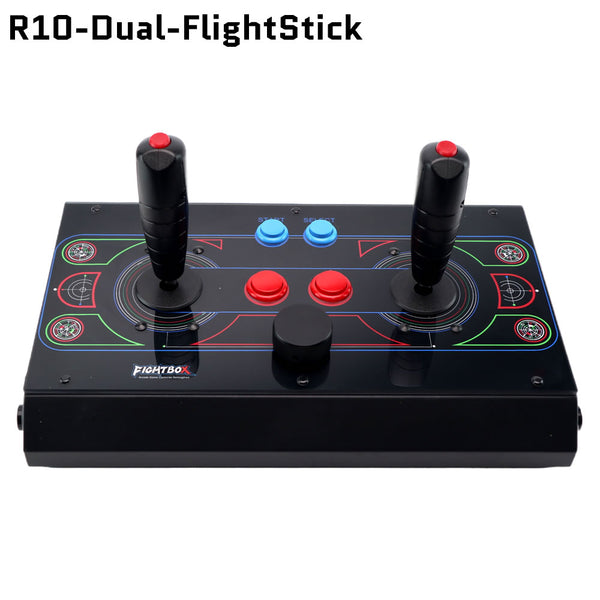 Fightbox R10-Dual-FlightStick Dual Flight Stick With Spinner
