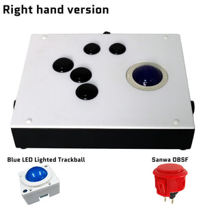 FightBox R6 USB Arcade Game Trackball Controller For MAME RetroArch Raspberry Pi PC