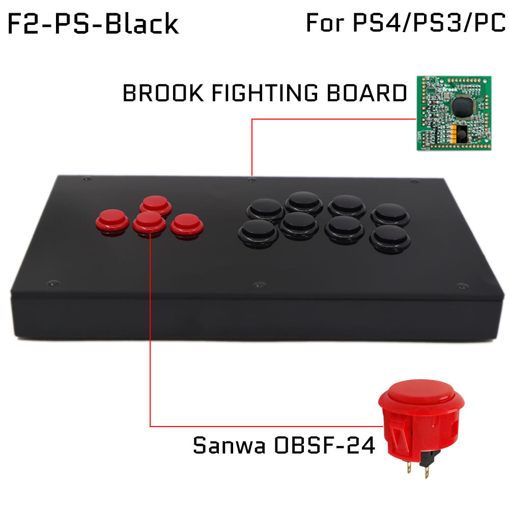 FightBox F2 All Button Leverless Arcade Game Controller for PC/PS/XBOX/SWITCH