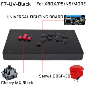 FightBox F7 Keyboard Button Leverless Arcade Game Controller for PC/PS/XBOX/SWITCH