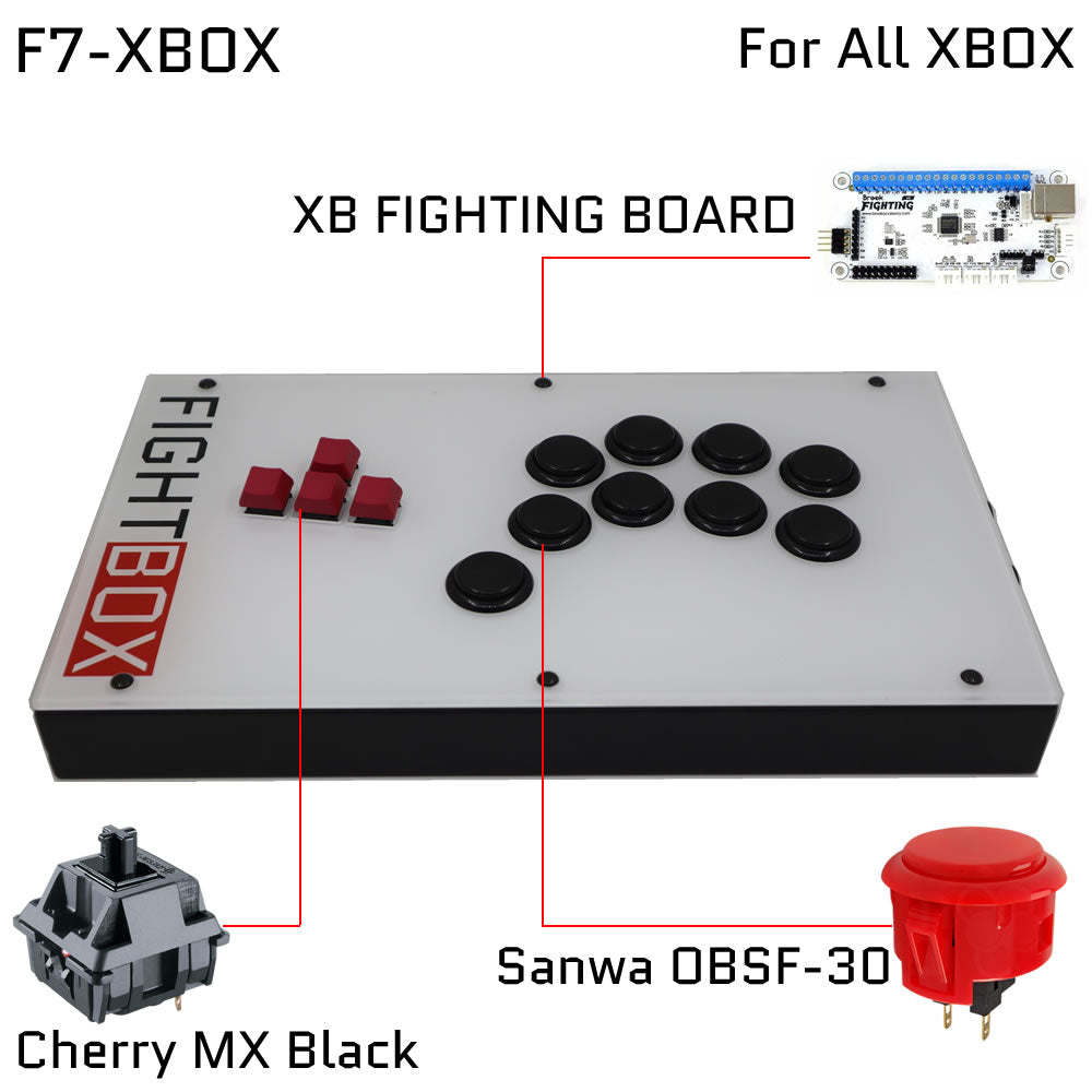 Fightbox FightBox F7 Keyboard Button Leverless Arcade Game Controller for PC/PS ...