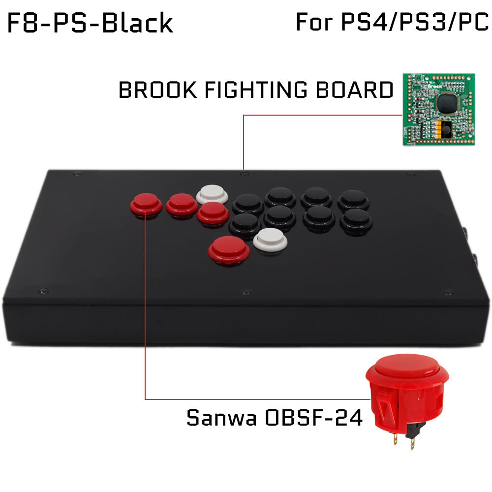 FightBox F8 Arcade Game Controller for PC/PS/XBOX/SWITCH