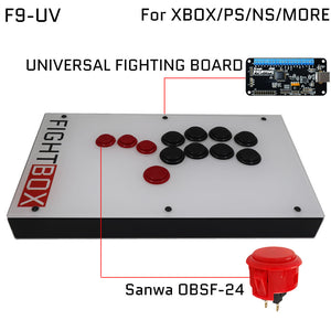 FightBox F9 All Button Leverless Arcade Game Controller for PC/PS/XBOX/SWITCH