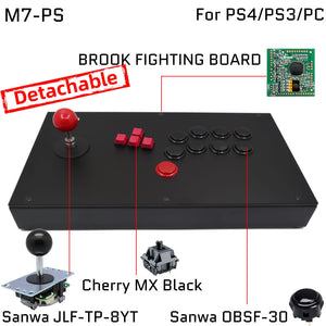 FightBox M7 Keyboard Button Leverless Arcade Game Controller for PC/PS/XBOX/SWITCH