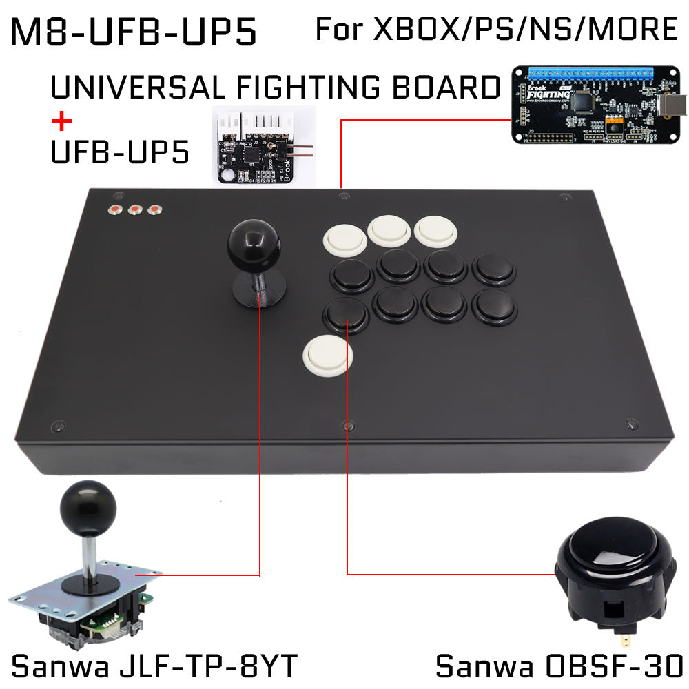 FightBox M8 Arcade Game Controller for PC/PS/XBOX/SWITCH