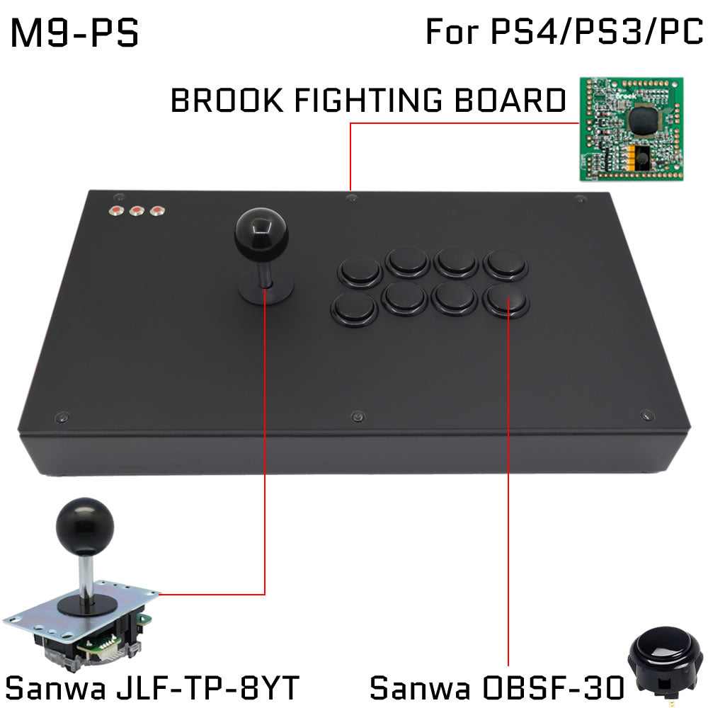 FightBox M9 Arcade Game Controller for PC/PS/XBOX/SWITCH